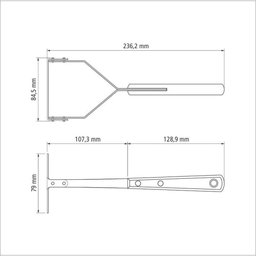 Amassador para Batatas Polywood Tramontina em Aço Inox e Madeira Castanho Tramontina - 2