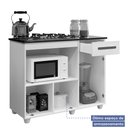 Ver imagem 5 de Balcão para Cooktop 4 Bocas 2 Portas 1 Gaveta Violeta Kaiki Móveis