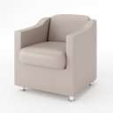 Ver imagem 4 de Kit 4 Poltronas para Recepção Consultorio Médico – Balaqui Cor:Courino Bege