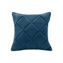 Ver imagem 1 de Almofada Decorativa Nina Matelassê 48X48 Veludo Azul Marinho