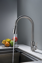 Ver imagem 3 de Torneira Misturdor Monocomando Cozinha Aço Escovado Extensível Gourmet 2201F GOWFF Misturador Cozinh