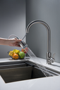 Ver imagem 4 de Torneira Misturdor Monocomando Cozinha Aço Escovado Extensível Gourmet 2201F GOWFF Misturador Cozinh