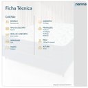 Ver imagem 3 de Colchão Solteiro Florencia Branco Espuma D28 Liso 78x188x14cm