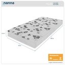 Ver imagem 2 de Colchão Solteiro Florencia Branco Espuma D28 Liso 78x188x14cm