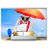 Papel de Parede Animal Cão Férias Passagem 3d Anm164 - 1