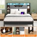 Ver imagem 6 de Cabeceira Box Casal com Prateleiras, Led e Tomadas Usb/usb-c
