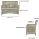 Ver imagem 2 de 2 Sofás Área Externa Igapó Alumínio Pintura Fendi Corda Náutica Estofado Impermeável 3