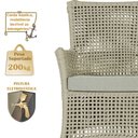 Ver imagem 4 de 2 Sofás Área Externa Igapó Alumínio Pintura Fendi Corda Náutica Estofado Impermeável 3