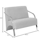 Ver imagem 3 de Conjunto Poltrona Vênus Braço Alumínio Azul Bic