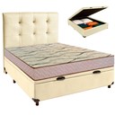 Ver imagem 1 de Kit Cama Box Bau + Cabeceira + Colchão Casal D33 - Maxsono - Paropas