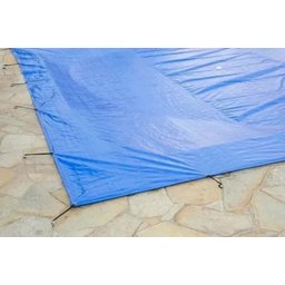 Lona encerado Plástica Impermeável Azul 4x3 - 4