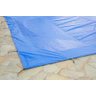 Lona encerado Plástica Impermeável Azul 4x3 - 4