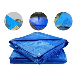 Lona encerado Plástica Impermeável Azul 4x3 - 5