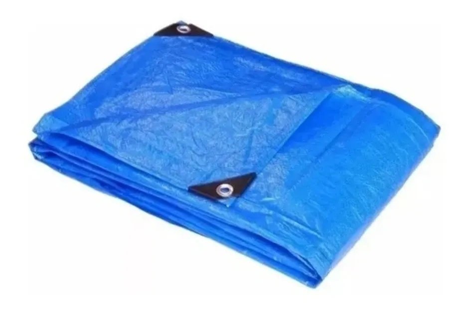Lona encerado Plástica Impermeável Azul 4x3 - 1