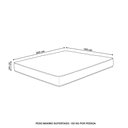 Ver imagem 5 de Colchão King Espuma D45 193x203x23cm One Face Black