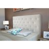 Painel de Cama Box Estofada Queen Hampton Suede Bege - Probel - 3