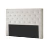 Painel de Cama Box Estofada Queen Hampton Suede Bege - Probel - 1