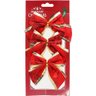 Kit 30 Enfeite Laços Vermelho Natalino Árvore Natal de 10cm - 1