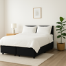 Cama Box Casal Bipartida 138x188cm Preta – Base Reforçada - 2