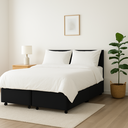 Ver imagem 2 de Cama Box Casal Bipartida 138x188cm Preta – Base Reforçada