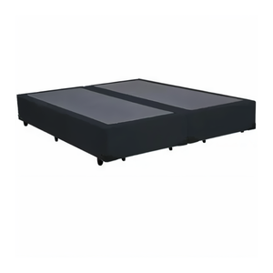 Cama Box Casal Bipartida 138x188cm Preta – Base Reforçada