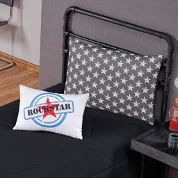 Colcha Solteiro Infantil Menino Juvenil 4 Peças Preto - 2 Colcha Solteiro Infantil Menino Juvenil 4 Peças Preto - 2