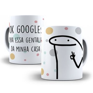 Caneca Flork Estampa Engraçada – Café, Caos e Memes