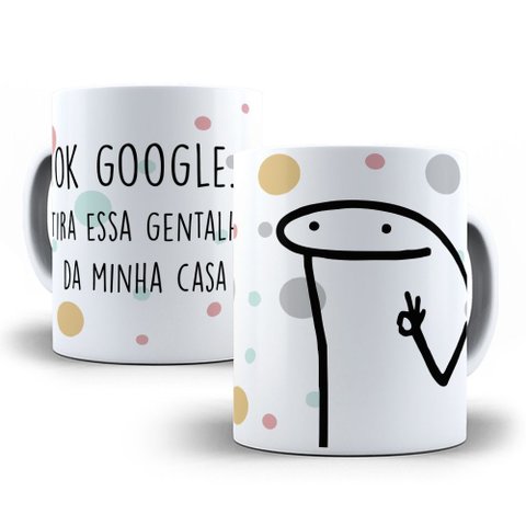 Caneca Flork Estampa Engraçada – Café, Caos e Memes