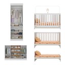 Ver imagem 5 de Quarto de Bebê Completo com Berço Americano 3 em 1 Teddy Multimóveis Mp4656 Branco/off White