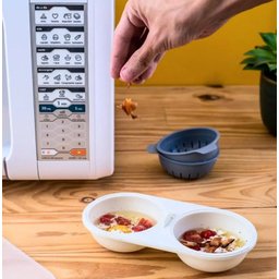 Recipiente Fazer Ovos Omeleteira Microondas Rápido Prático - 5