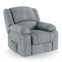 Ver imagem 1 de Poltrona do Papai Reclinável Melim Power Touch Linho Fh1 - D'rossi Cor Cinza