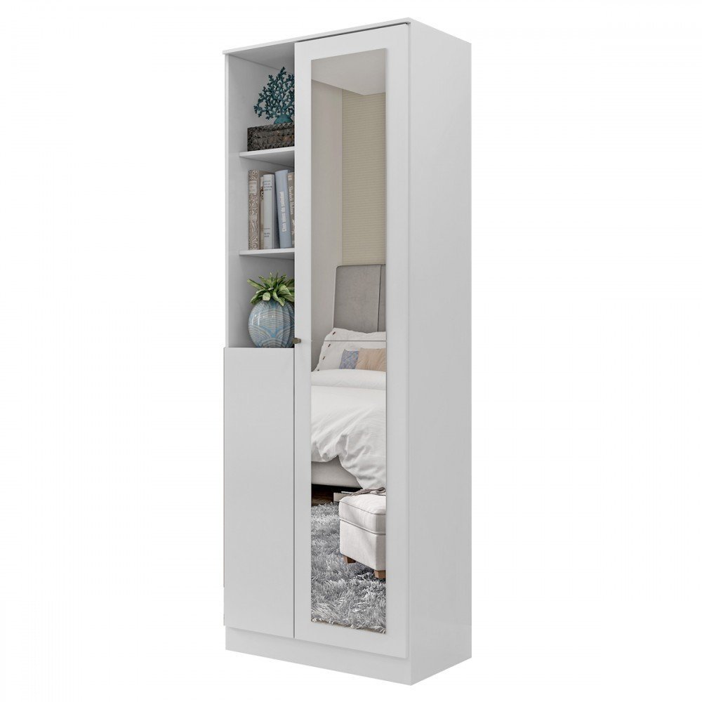 Sapateira Lince 2 Portas 7 Prateleiras Branco - Mx Móveis