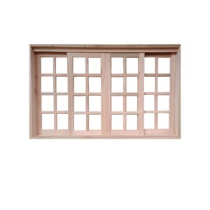 Vitro Correr Madeira Eucalipto 1,20x1,60 Cx10cm Frainer