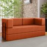 Sofa Cama Modular 2 Lugares 160 Cm New Monaco Corino Dallas Vconcept - 2