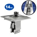 Ver imagem 5 de Kit Fixador Grampo Final e Intermediário Para 08 Placas Painel Solar Alumínio e Inox | Perfil Master