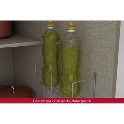 Cozinha Modulada Completa 15pçs 5 Armários 3 Balcões 2 Paneleiros 5 Compl. C15p01 Duna/cristal - 2