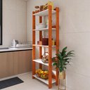 Ver imagem 6 de Armário de Cozinha com 3 Prateleiras e Sapatas Plásticas Nos Pés - Nature com Branco