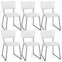 Ver imagem 1 de Kit 06 Cadeiras Decorativas Para Sala De Jantar Allana L02 Facto Branco - Lyam Decor