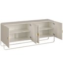 Ver imagem 6 de Aparador Buffet para Sala de Jantar 4 Portas Industrial 180cm Alek A03 Off White - Lyam Decor