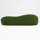 Ver imagem 7 de Kit Sofá + Puf Star 190 cm Orgânico 2 Lugares Sala Recepção:Verde/Bouclé Linho