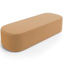 Ver imagem 1 de Puff Decorativo Orgânico para Living Quarto 195cm Doha W01 Bouclê Mostarda - Lyam Decor