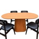 Ver imagem 4 de Mesa de Jantar Cone 10 Lugares Retangular MDF 244x122cm Freijó Modelar Art