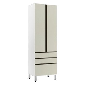 Paneleiro Torre 70Cm E Pérola Branco Com Kashmir