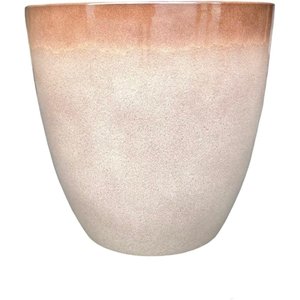 Vaso para Plantas Grande Sala Jardim Alto Brilho (liso/bege)
