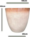 Ver imagem 2 de Vaso para Plantas Grande Sala Jardim Alto Brilho (liso/bege)