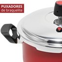 Ver imagem 7 de Panela de Pressão 3 Litros Antiaderente Fechamento Externo + Descanso Redondo + Concha de Silicone P