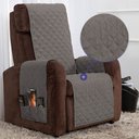 Ver imagem 4 de Capa Protetora de Poltrona 1 Lugar Classic Face Única:cinza