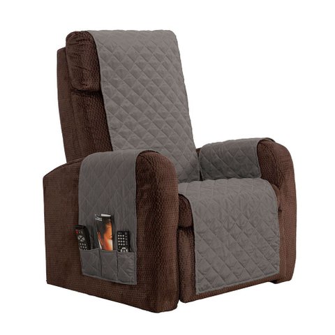 Capa Protetora de Poltrona 1 Lugar Classic Face Única:cinza