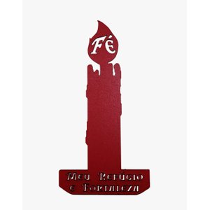 Minha Fé - Vela Decorativa:rosa