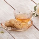 Ver imagem 3 de Xícara Chá Cristal C/prato Coração Bolinha Ambar 180ml-unid.